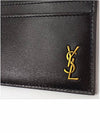 Tiny Monogram Shiny Leather Card Case Black - SAINT LAURENT - BALAAN 8