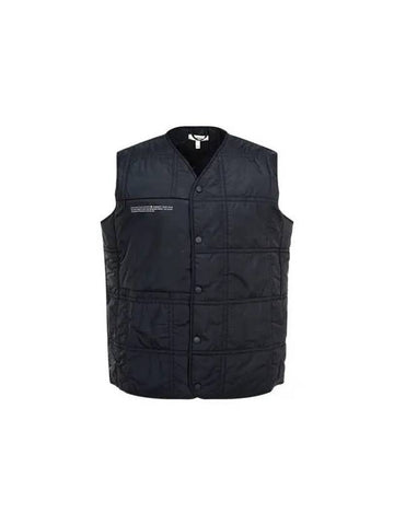 Unisex Recycled Nylon Quilted Vest Black - PANGAIA - BALAAN 1