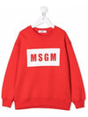 Kids Women s Box Logo Sweatshirt MS027670 040 - MSGM - BALAAN 2