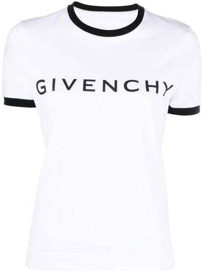 Archetype Slim Fit Cotton Short Sleeve T-Shirt White - GIVENCHY - BALAAN 2