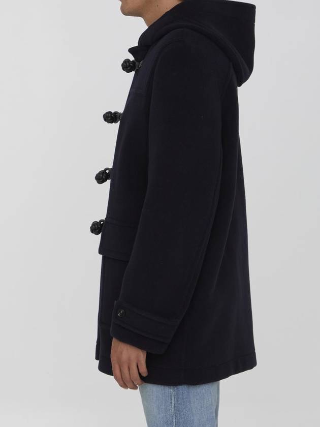 Knot Wool Duffel Coat Navy - BOTTEGA VENETA - BALAAN 4