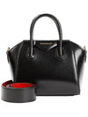 Antigona Small Leather Tote Bag Black - GIVENCHY - BALAAN 3