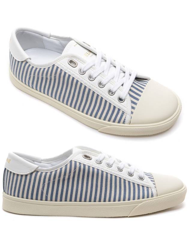 Women's Striped Sneakers 33702_2089C_07BA_20S - CELINE - BALAAN 1