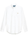 Men's Slim Fit Stretch Oxford Long Sleeve Shirt White - POLO RALPH LAUREN - BALAAN 2