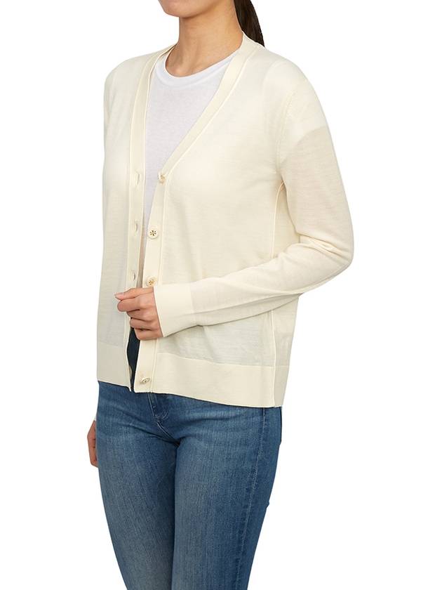 Simone Knit Cardigan Ivory - TORY BURCH - BALAAN 6