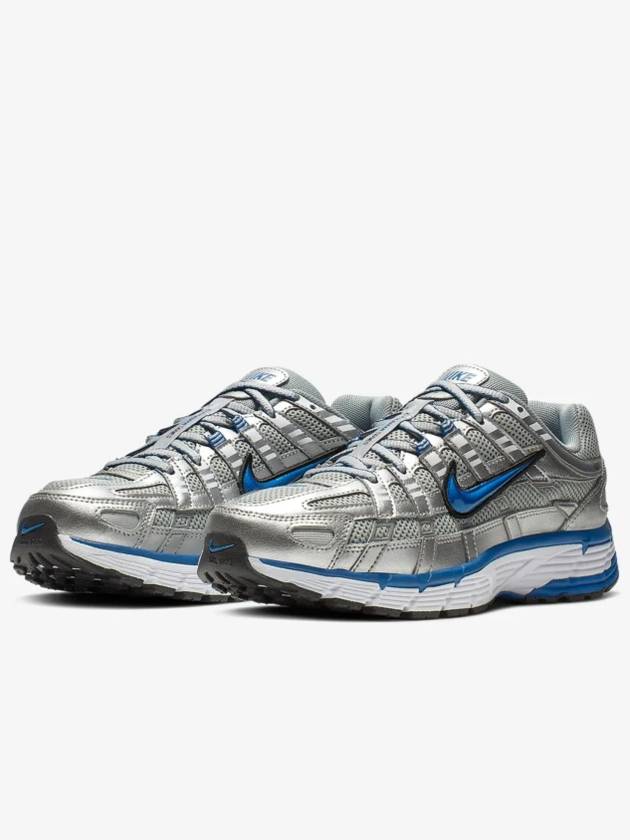 P6000 Low Top Sneakers Laser Blue Metallic Silver - NIKE - BALAAN 4