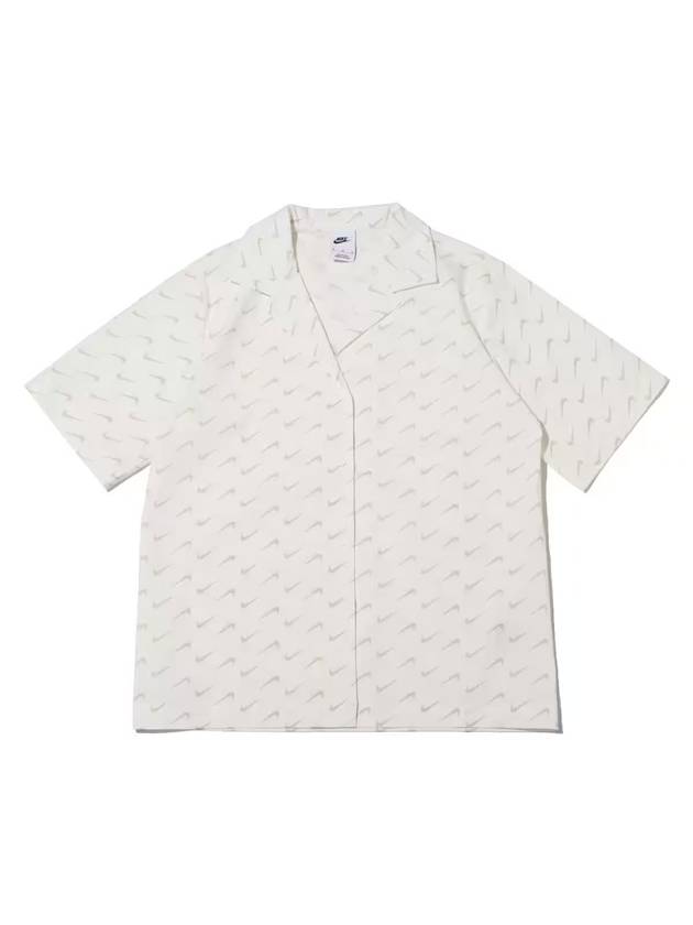 Sportswear Everyday Modern Woven Short Sleeve Shirt White - NIKE - BALAAN 1