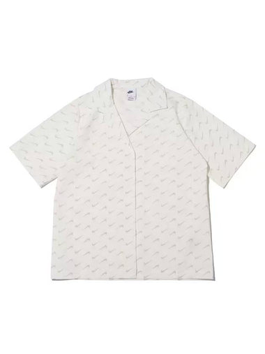 Sportswear Everyday Modern Woven Short Sleeve Shirt White - NIKE - BALAAN 1