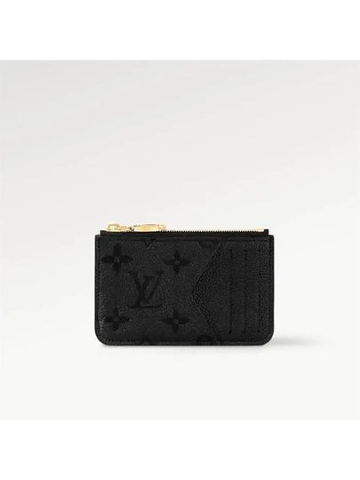 Romy Monogram Leather Card Wallet Black - LOUIS VUITTON - BALAAN 2