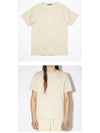 Nash Face Short Sleeve T-Shirt Oatmeal Melange - ACNE STUDIOS - BALAAN 5