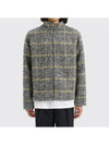 Prenzlauer Houndstooth Full Zip Up Jacket Grey - OUR LEGACY - BALAAN 4