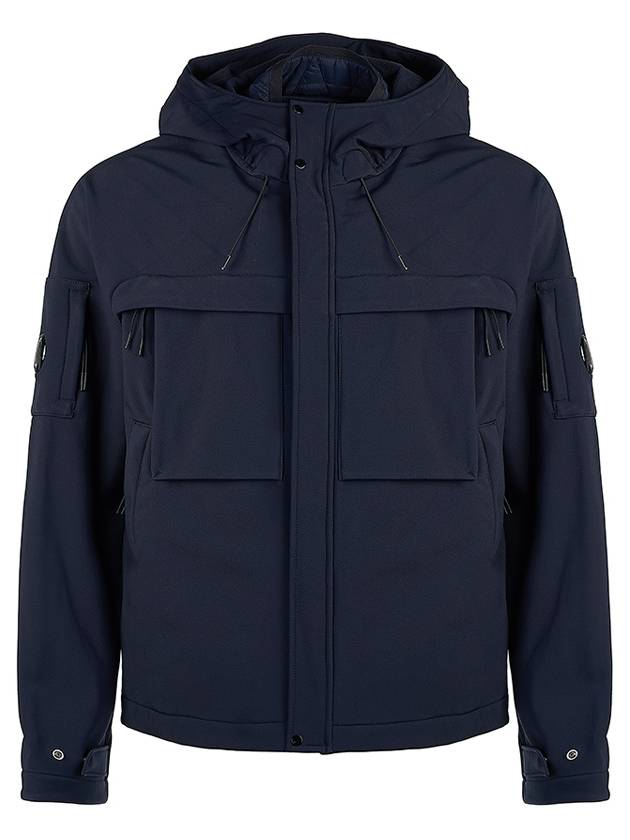 Men's Shell R Lens Wappen Hooded Jacket Navy - CP COMPANY - BALAAN 2