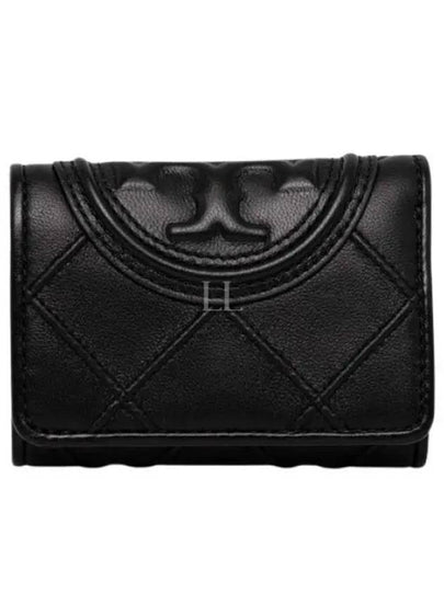 Fleming Small Half Wallet Black - TORY BURCH - BALAAN 2