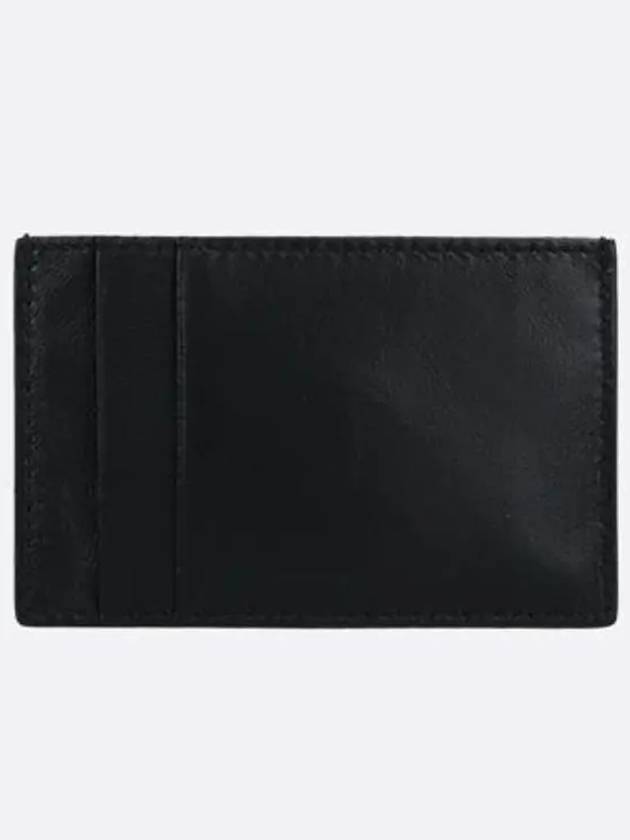 Graffiti Logo Card Wallet Black - ALEXANDER MCQUEEN - BALAAN 4