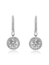 Una Angelic Crystal Drop Earrings Silver - SWAROVSKI - BALAAN 6