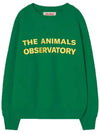 Kids Logo Printing Sweatshirt Green S24154 177BG - THE ANIMALS OBSERVATORY - BALAAN 1