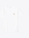 Chillax Fox Patch Classic Short Sleeve T-Shirt White - MAISON KITSUNE - BALAAN 2