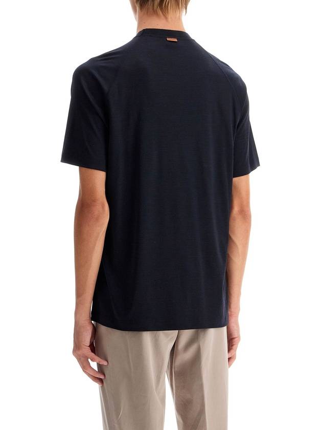 wool jersey t-shirt for men - ERMENEGILDO ZEGNA - BALAAN 3