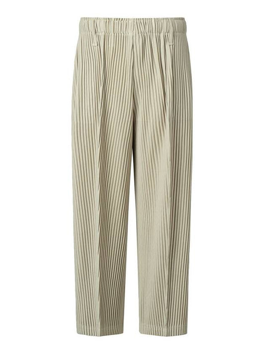 Tuck Pleated Straight Pants Light Beige - MONPLISSE - BALAAN 2