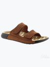 Women's 2nd Cozmo Slippers Brown - ECCO - BALAAN 2