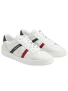 Men's Monaco M Leather Low Top Sneakers White - MONCLER - BALAAN 2