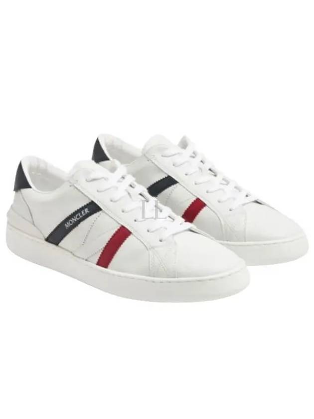 Men's Monaco M Leather Low Top Sneakers White - MONCLER - BALAAN 2