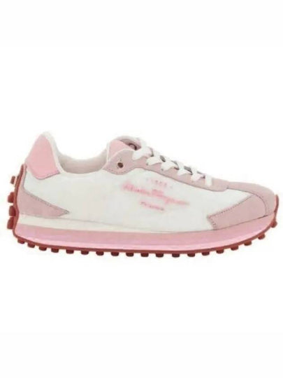 Panelled Low-Top Sneakers Pink - SALVATORE FERRAGAMO - BALAAN 2