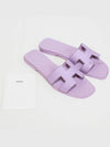 Women's Oran Sandals Slippers Violet H202272ZH - HERMES - BALAAN 3