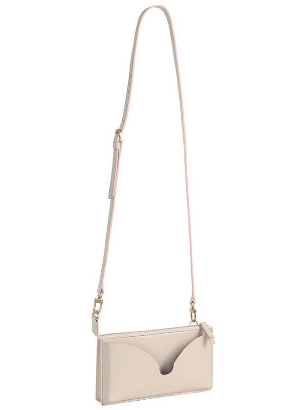 Fjord horizontal cell phone bag beige pink - LECHROMAQI - BALAAN 10