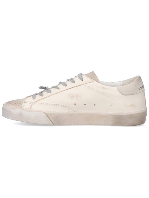 Super Star Leather Suede Low Top Sneakers White - GOLDEN GOOSE - BALAAN 4