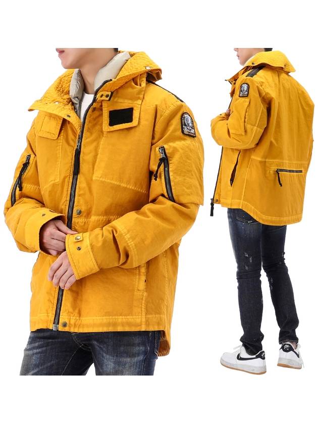 Neptune Hooded Down Jacket Yellow - PARAJUMPERS - BALAAN 2