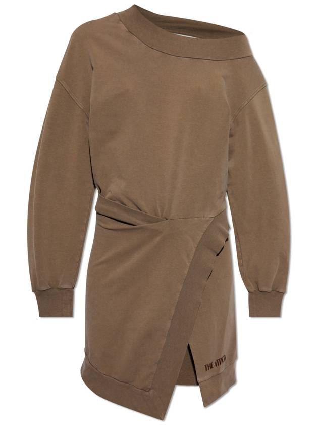 The Attico Long Sleeve Dress, Women's, Brown - THE ATTICO - BALAAN 1