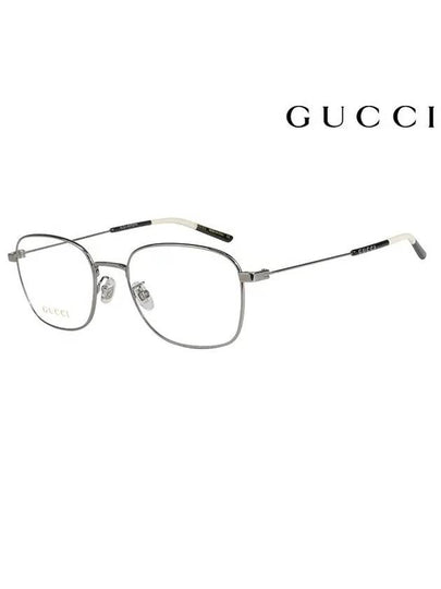 Eyewear Square Metal Eyeglasses Silver - GUCCI - BALAAN 2