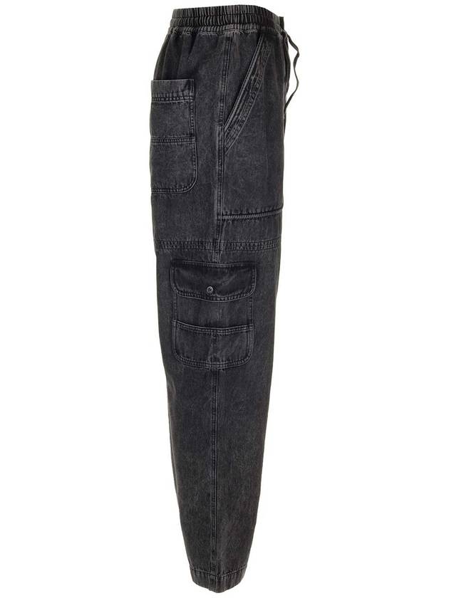 Vanni Cargo Denim Jeans Black - ISABEL MARANT - BALAAN 3