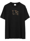 Equestrian Night Print Short Sleeve T-Shirt Black - BURBERRY - BALAAN 1