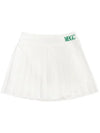 MBGC PLEATS LAYERED SKIRT MBGC embroidery sporty pleated skirt WHITE - MONBIRDIE GOLF - BALAAN 9