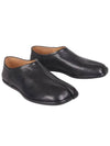 Tabi Babouche Leather Slippers Black - MAISON MARGIELA - BALAAN 6