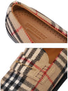 Checked Wool Felt Loafer Archive Beige - BURBERRY - BALAAN.