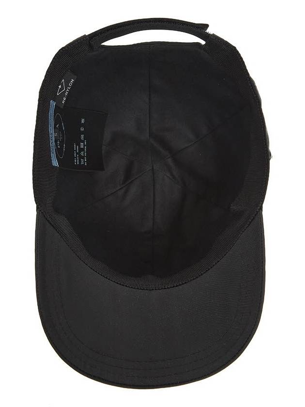 Triangle Logo Re Nylon Ball Cap Black - PRADA - BALAAN 6