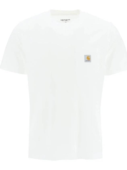 Pocket Short Sleeve T-Shirt White - CARHARTT WIP - BALAAN 2