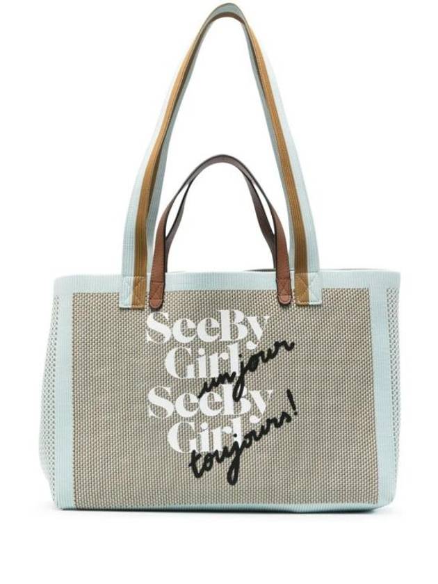 See By Girl Un Jour Tote Bag Blue - CHLOE - BALAAN 1