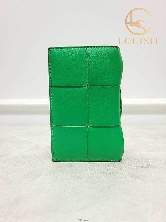 Used luxury goods Lewis It Green Paraket Cassette Flap Card Case Wallet - BOTTEGA VENETA - BALAAN 5