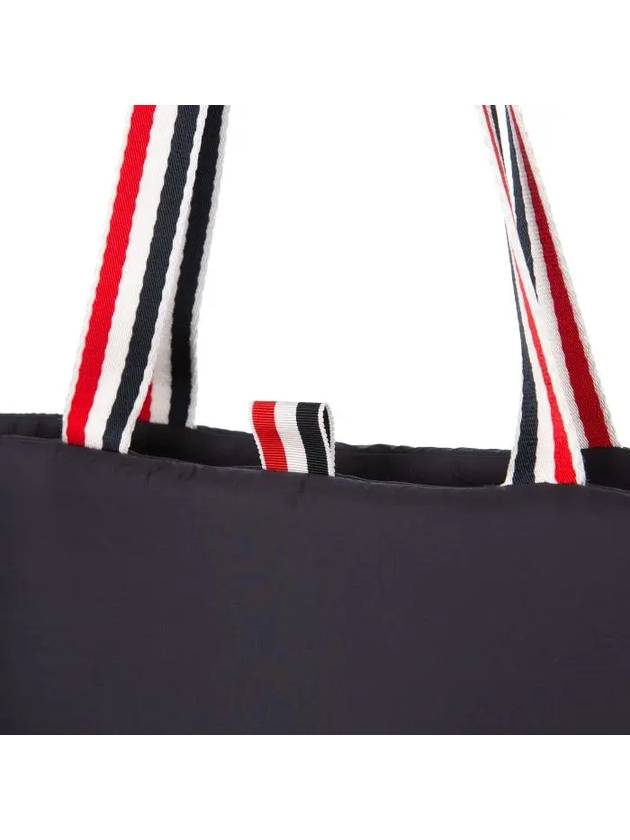 RWB Stripe Quilted Tote Bag Navy - THOM BROWNE - BALAAN 6