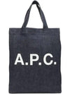 Eco Lou Logo Tote Bag Navy - A.P.C. - BALAAN 2