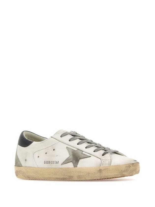 Superstar Leather Low Top Sneakers Grey White - GOLDEN GOOSE - BALAAN 4