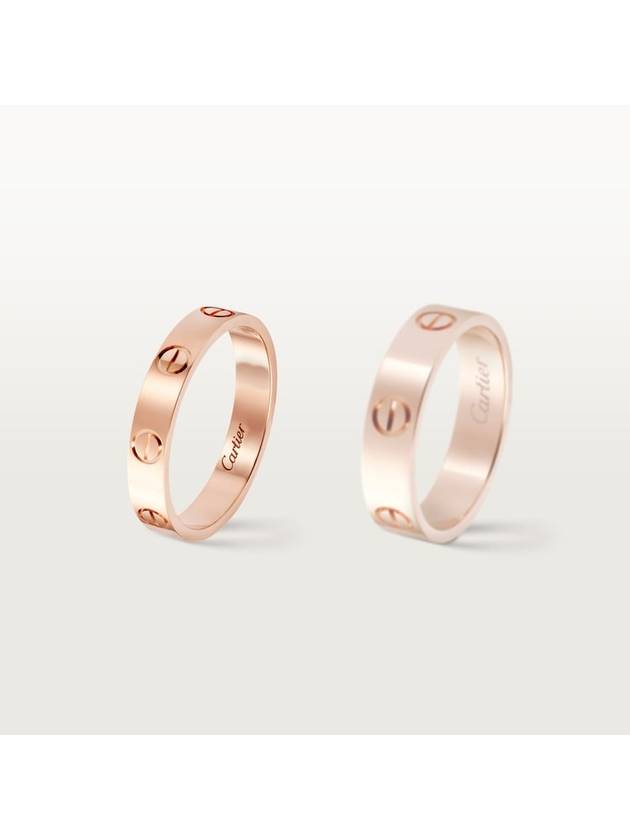 Love Wedding Band Ring Pink Gold - CARTIER - BALAAN 6