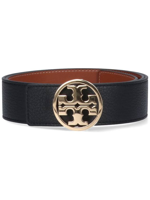 1.5" Miller Reversible Leather Belt Black Classic Cuoio - TORY BURCH - BALAAN 2