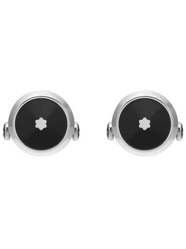 Star Cufflinks Black Silver - MONTBLANC - BALAAN 1