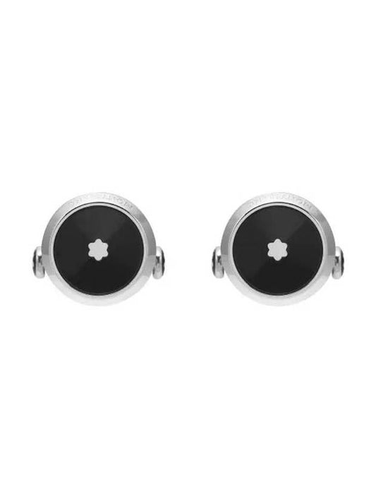 Star Cufflinks Black Silver - MONTBLANC - BALAAN 1