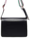 Trunk Logo Strap Medium Shoulder Bag Black - MARNI - BALAAN.